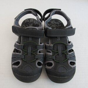Boys Sonoma Gallop Fisherman Sandals/Shoe Slip On Adjustable Velcro Gray Size 4M
